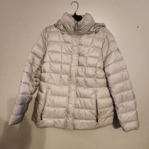 Grey Michael Kors Coat with hood